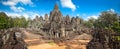 Prasat Bayon Temple in Angkor Thom, Cambodia Royalty Free Stock Photo