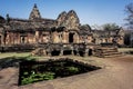 Prasat Hin Phanom Rung or Phanom Rung Historical Park It is an old stone castle built mostly from pink sandstone. It is located on Royalty Free Stock Photo