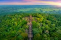 Prasat hin phanom rung at sunset, Buriram, Thailand