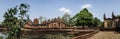 Panoramic view of the Prasat Muang Tam temple around Nang Rong, Buriram, Thailand.