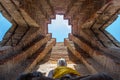 Old Buddha statue at Wat Prasat Nakorn Luang,Amphoe Nakorn Luang,Phra Nakorn Si Ayutthaya,Thailand Royalty Free Stock Photo