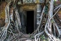 Prasat Pram sanctuary entrance in Koh Ker site, Cambodia Royalty Free Stock Photo