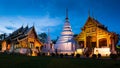 Prasing Temple on twilight time at Chiang Mai