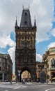 Prasna brana gate in Prague city in Czech republic