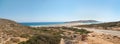 Prassonissi Beach panorama Royalty Free Stock Photo