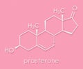 Prasterone dehydroepiandrosterone, DHEA drug molecule. Skeletal formula. Royalty Free Stock Photo