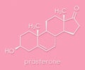 Prasterone dehydroepiandrosterone, DHEA drug molecule. Skeletal formula.