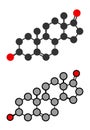 Prasterone (dehydroepiandrosterone, DHEA) drug molecule