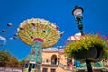 Prater fun park carousel in Vienna view Royalty Free Stock Photo