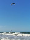 Kitesurf at Beach Canoa Quebrada, CearÃÂ¡, Brazil Royalty Free Stock Photo