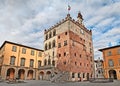 Prato, Tuscany, Italy - Historic palace Palazzo Pretorio Royalty Free Stock Photo