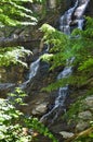 Pratts Falls cascades down NYS FingerLakes gorge rock wall