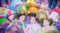Wetumpka Clown Dance Team Bathe in Confetti Royalty Free Stock Photo