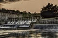 Prattville dam and waterfall