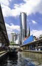 Pratunam Station Passenger Boat Marina in Khlong Saen Saep, Bangkok, Thailand