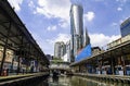 Pratunam Station Passenger Boat Marina in Khlong Saen Saep, Bangkok, Thailand