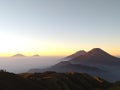 Prau Mountain Golden Sunrise