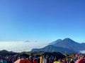 Prau mountain view from wonosobo, indonesia