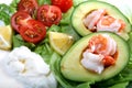 Prawn avacado boats