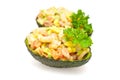 Prawn and avocado salad Royalty Free Stock Photo