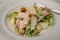 Prawn Cesar Salad with Garlic Dressing