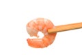 Prawn in chopstick