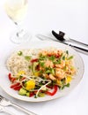 Prawn and Mango salad Royalty Free Stock Photo