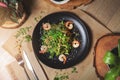 Prawn and rice noodle salad Royalty Free Stock Photo