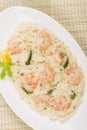 Prawn Risotto Bianco Royalty Free Stock Photo