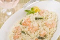 Prawn Risotto Bianco Royalty Free Stock Photo