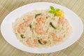 Prawn Risotto Bianco Royalty Free Stock Photo