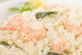 Prawn Risotto Bianco Royalty Free Stock Photo