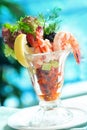 Prawn salad Royalty Free Stock Photo