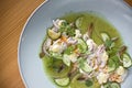 Prawn Shrimps Aguachile mexican cuisine