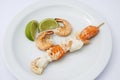 Prawns and fish Royalty Free Stock Photo
