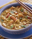 Prawns with noodles