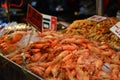 Prawns and other sea food