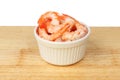 Prawns in a ramekin