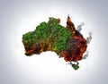 Pray for Australia. Australia bush fire concept. Royalty Free Stock Photo