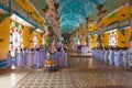 Pray at ceremony - Cao Dai Temple - Tay Ninh