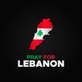 Pray For Lebanon Vector Design Illustration For Accident Moment