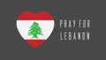 Pray for lebanon vector design with map , pray for beirut vector illustration. design for humanity, peace, donations, charity