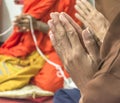 Pray, the monks Royalty Free Stock Photo