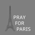 Pray for Paris Royalty Free Stock Photo