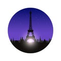 Pray for Paris, 13 November 2015. Abstract creative concept image. For art illustration template design, infographic and social