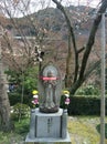 Pray Shinto Monk Statue Kyoto Kansai Japan Travel