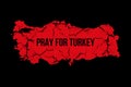 Illustration Pray for Turkey.