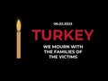 Pray for Turkey. Earthquake in Turkey. We mourn in connection with a terrible earthquake.