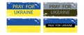 Pray for Ukraine concept banner or background. Patriotic of Ukraine flag. Abstract yellow-blue grunge background. Vector EPS 10 Royalty Free Stock Photo