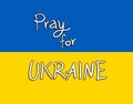 Pray For Ukraine Peace Antiwar National Flag